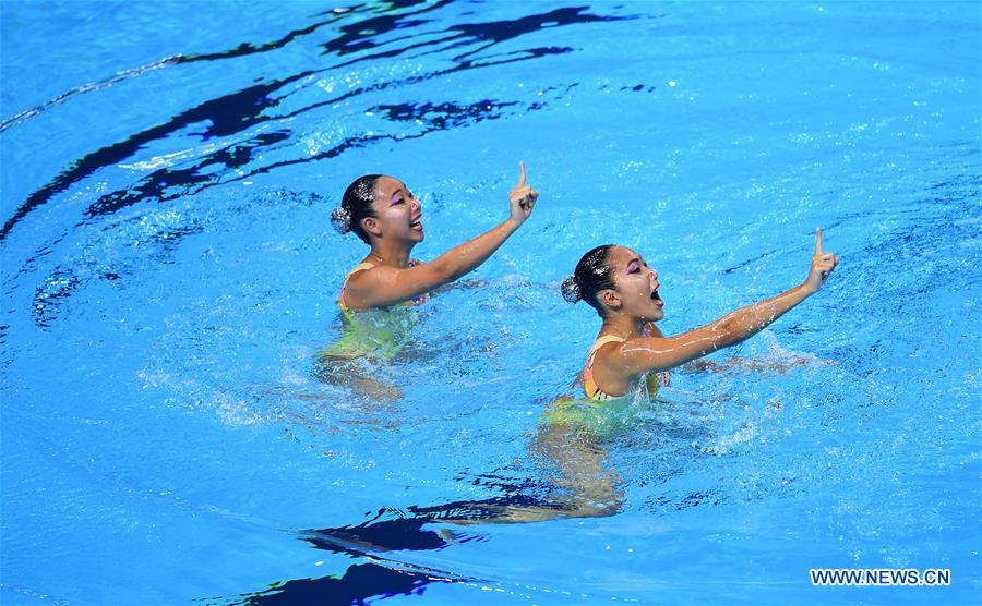 (SP)SOUTH KOREA-GWANGJU-FINA WORLD CHAMPIONSHIPS-ARTISTIC SWIMMING-WOMEN'S DUET TECHNICAL