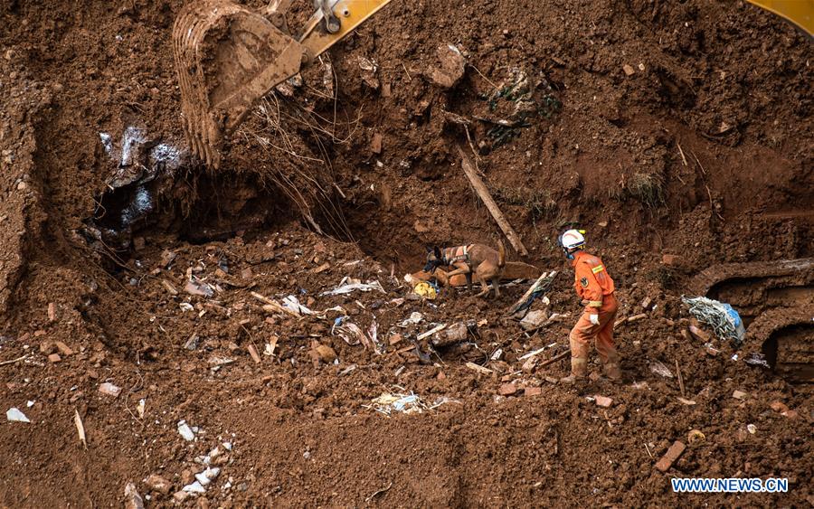 CHINA-GUIZHOU-SHUICHENG-LANDSLIDE-RESCUE WORK (CN)