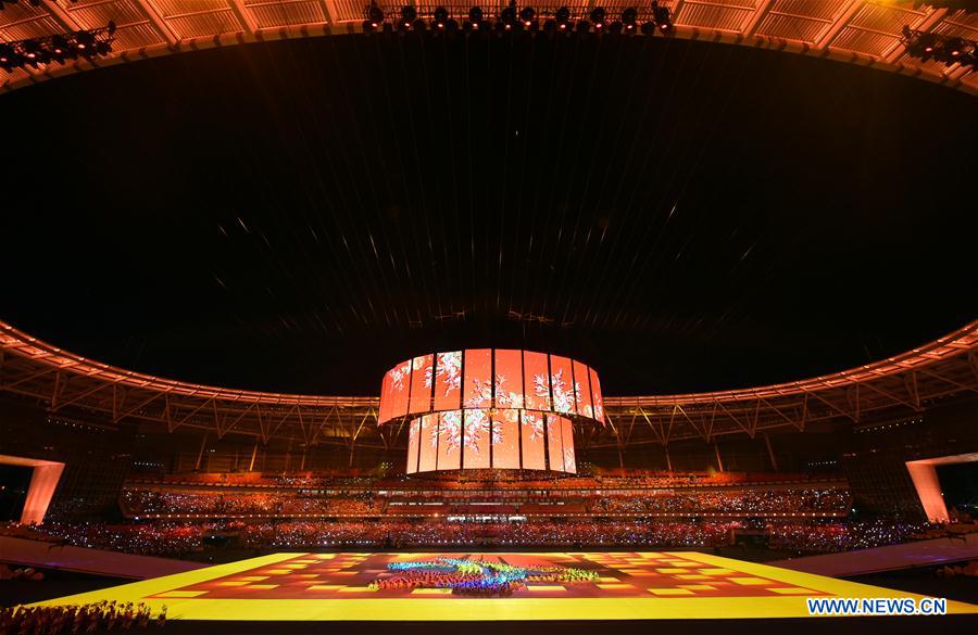 (SP)CHINA-ZHENGZHOU-NATIONAL TRADITIONAL GAMES OF ETHNIC MINORITIES-OPENING CEREMONY (CN)