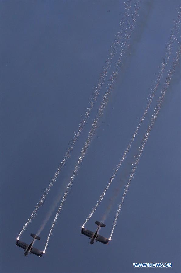 BELGIUM-SANICOLE SUNSET AIRSHOW