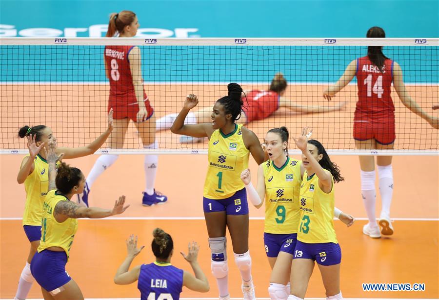 (SP)JAPAN-HAMAMATSU-VOLLEYBALL-WOMEN'S WORLD CUP-SERBIA VS BRAZIL