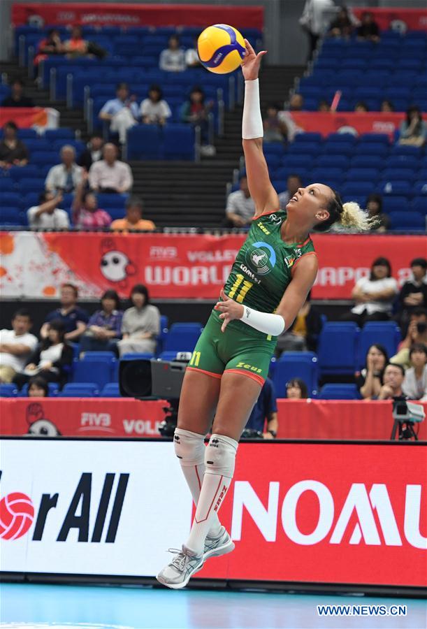 (SP)JAPAN-YOKOHAMA-VOLLEYBALL-WOMEN'S WORLD CUP-CHN VS CMR