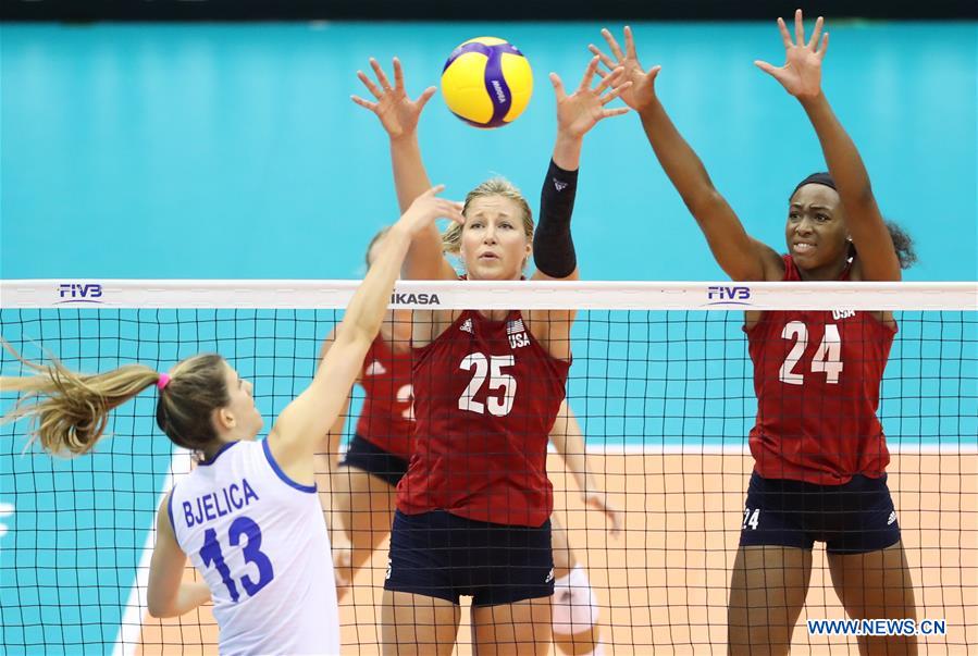 (SP)JAPAN-HAMAMATSU-VOLLEYBALL-WOMEN'S WORLD CUP-US VS SERBIA