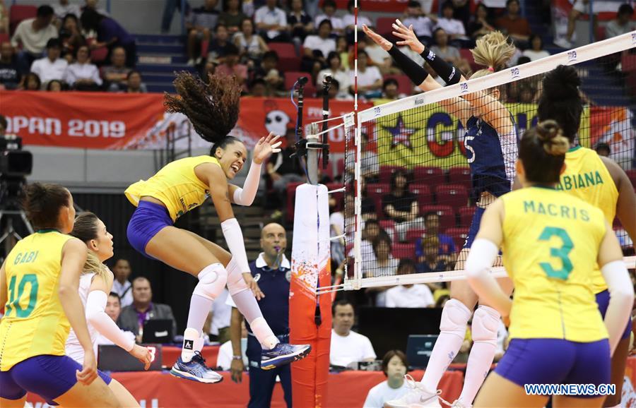 (SP)JAPAN-HAMAMATSU-VOLLEYBALL-WOMEN'S WORLD CUP-ARGENTINA VS BRAZIL