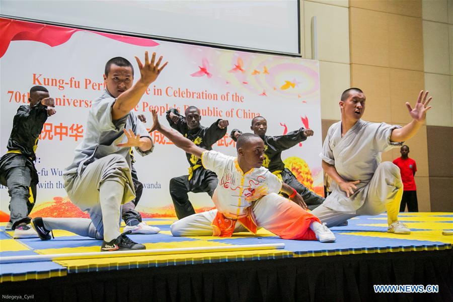 RWANDA-KIGALI-KUNG FU SHOW