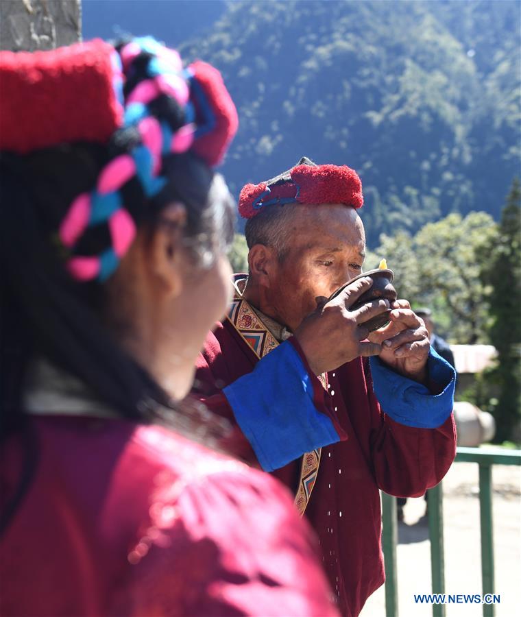 CHINA-TIBET-SHANNAN-MONBA ETHNIC GROUP-NEW DWELLINGS (CN)