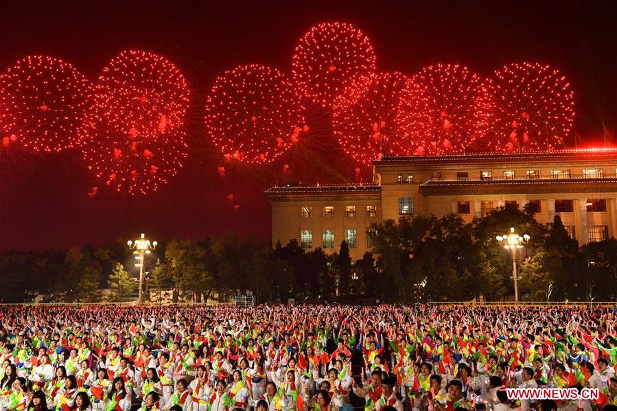 (PRC70Years)CHINA-BEIJING-NATIONAL DAY-CELEBRATIONS-EVENING GALA (CN)