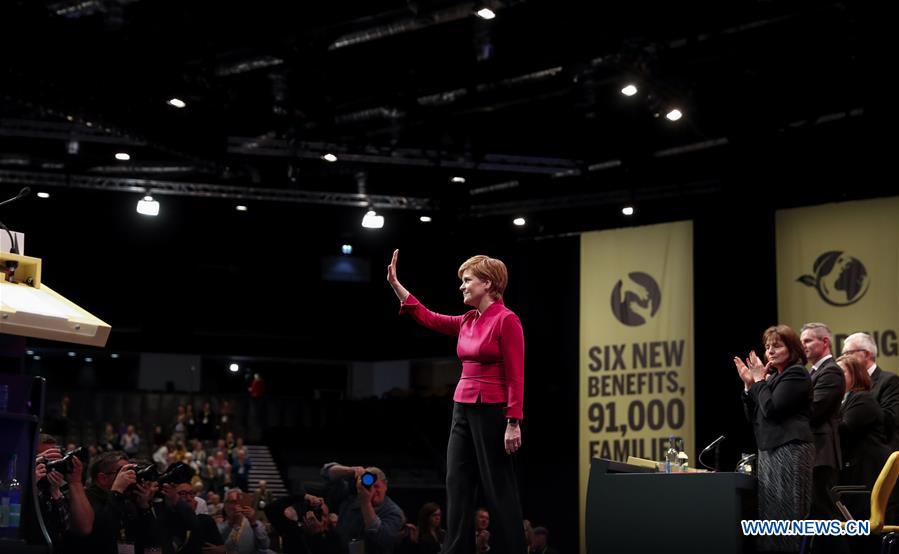 (PORTRAITS) BRITAIN-ABERDEEN-SNP-ANNUAL CONFERENCE 2019-NICOLA STURGEON