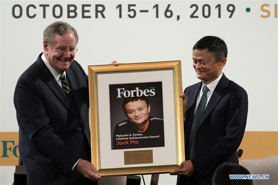 SINGAPORE-FORBES GLOBAL CEO CONFERENCE-JACK MA