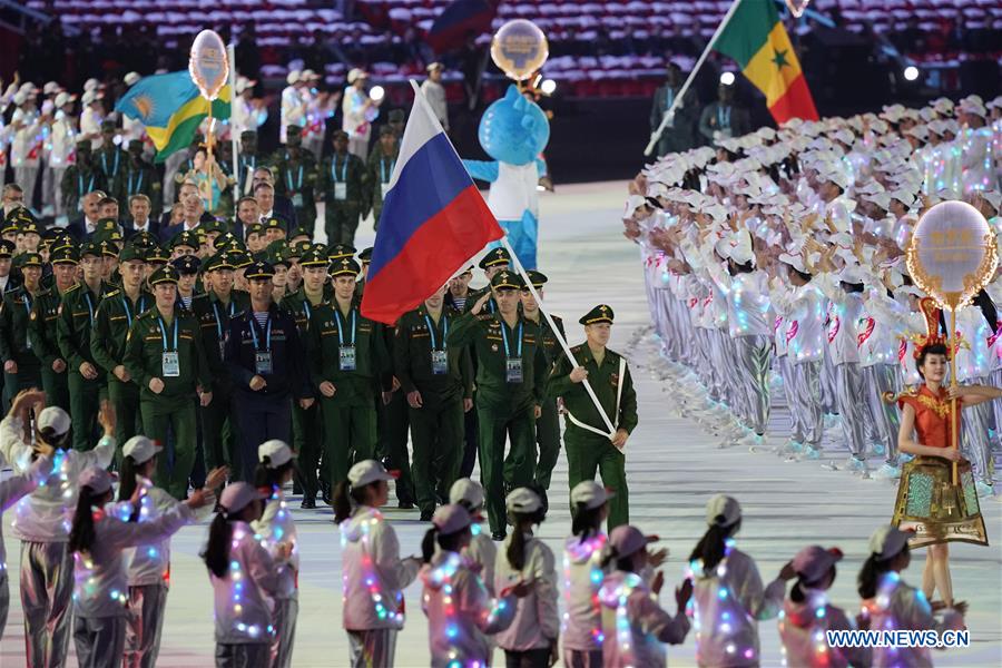 (SP)CHINA-WUHAN-7TH MILITARY WORLD GAMES-OPENING CEREMONY