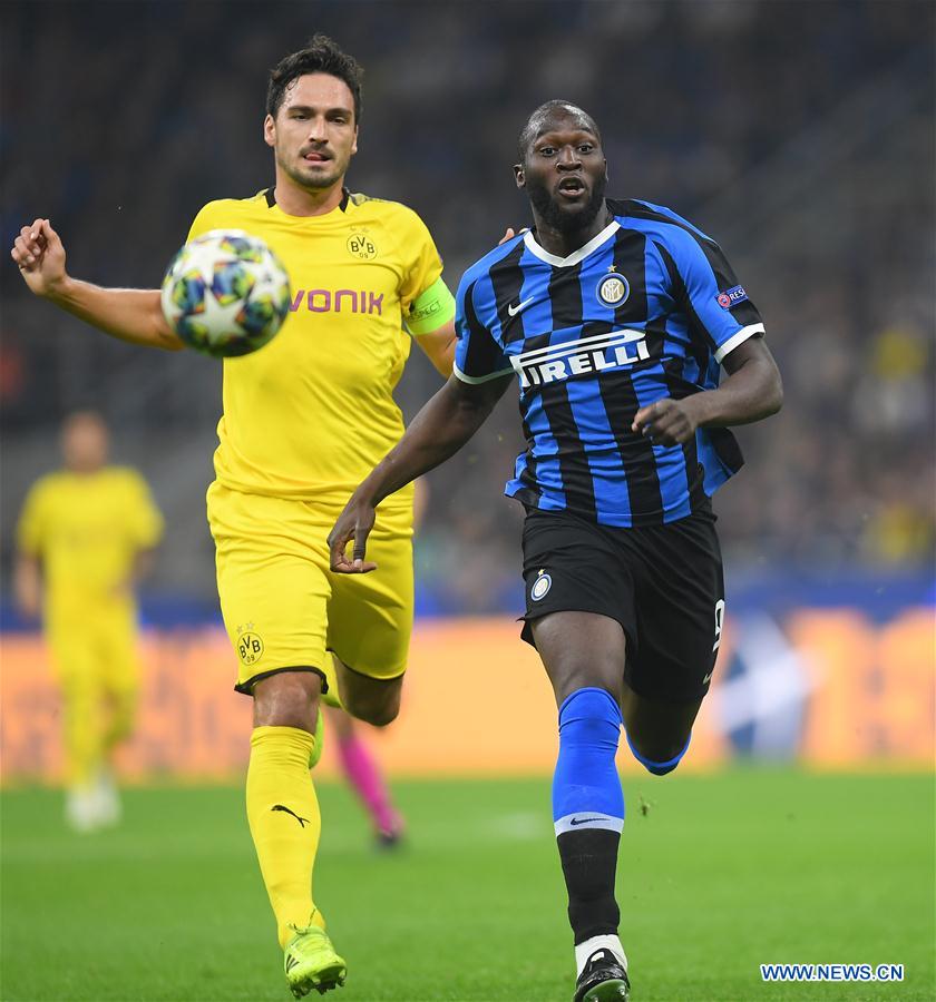 (SP)ITALY-MILAN-SOCCER-UEFA CHAMPIONS LEAGUE-INTER VS DORTMUND