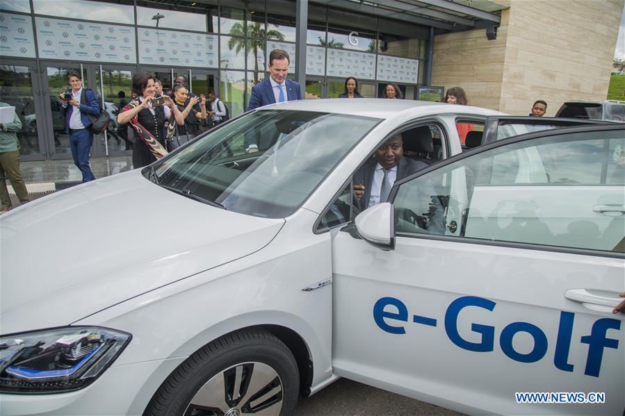 RWANDA-KIGALI-VOLKSWAGEN-ELECTRIC CAR