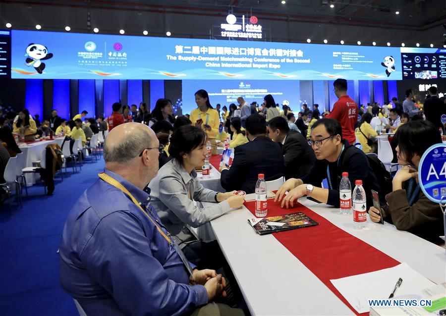 (CIIE)CHINA-SHANGHAI-CIIE-SUPPLY-DEMAND-MATCHMAKING (CN)