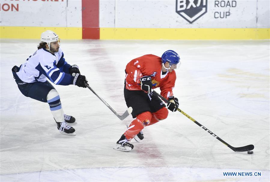 (SP)CHINA-JILIN-ICE HOCKEY-SILK ROAD SUPREME LEAGUE-TSEN TOU VS BURAN(CN)