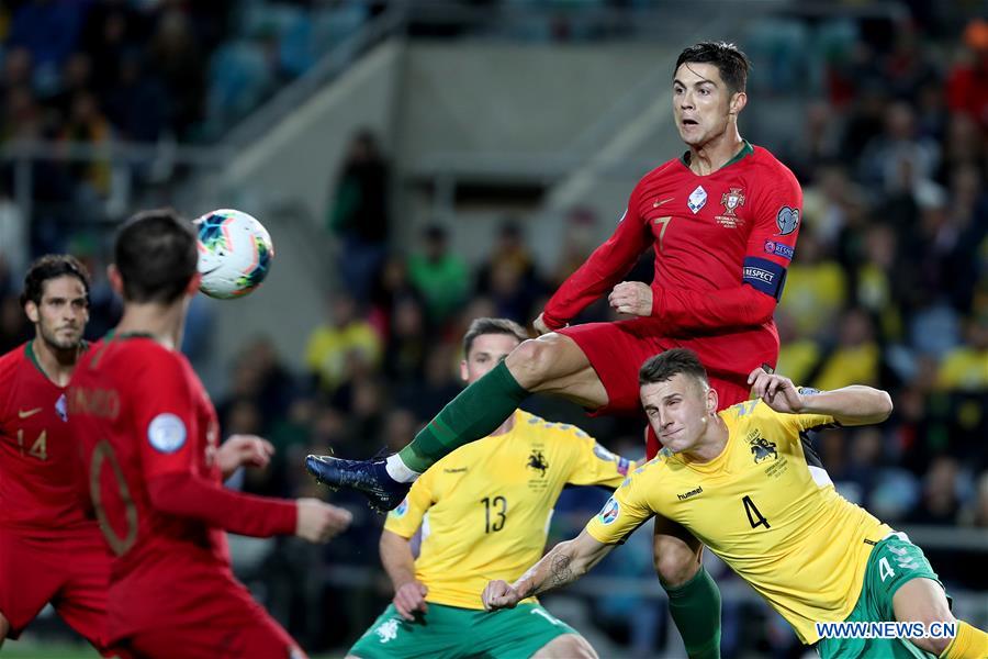 (SP)PORTUGAL-FARO-SOCCER-EURO 2020 QUALIFIER-GROUP B-PORTUGAL VS LITHUANIA