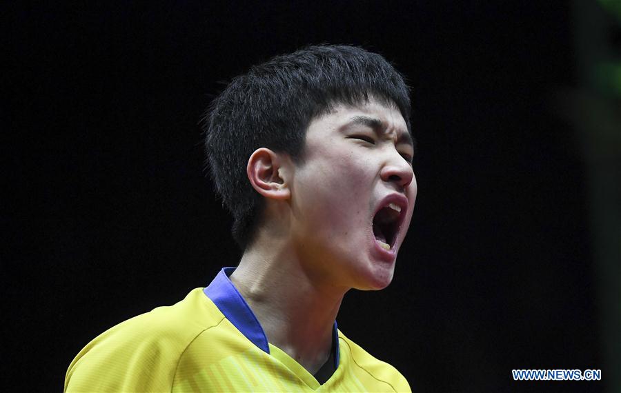 (SP)CHINA-CHENGDU-TABLE TENNIS-ITTF MEN'S WORLD CUP-SEMIFINAL