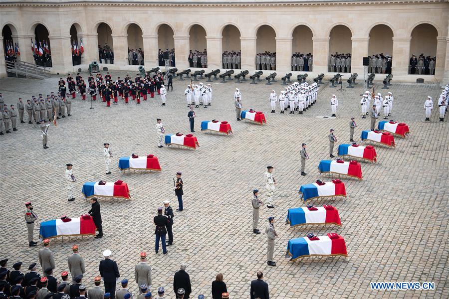 FRANCE-PARIS-13 FALLEN SERVICEMEN-TRIBUTE CEREMONY