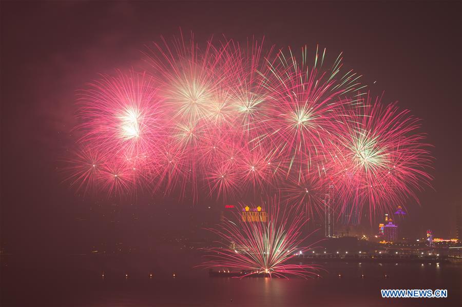 CHINA-MACAO-20TH ANNIVERSARY-RETURN TO MOTHERLAND-FIREWORKS (CN)