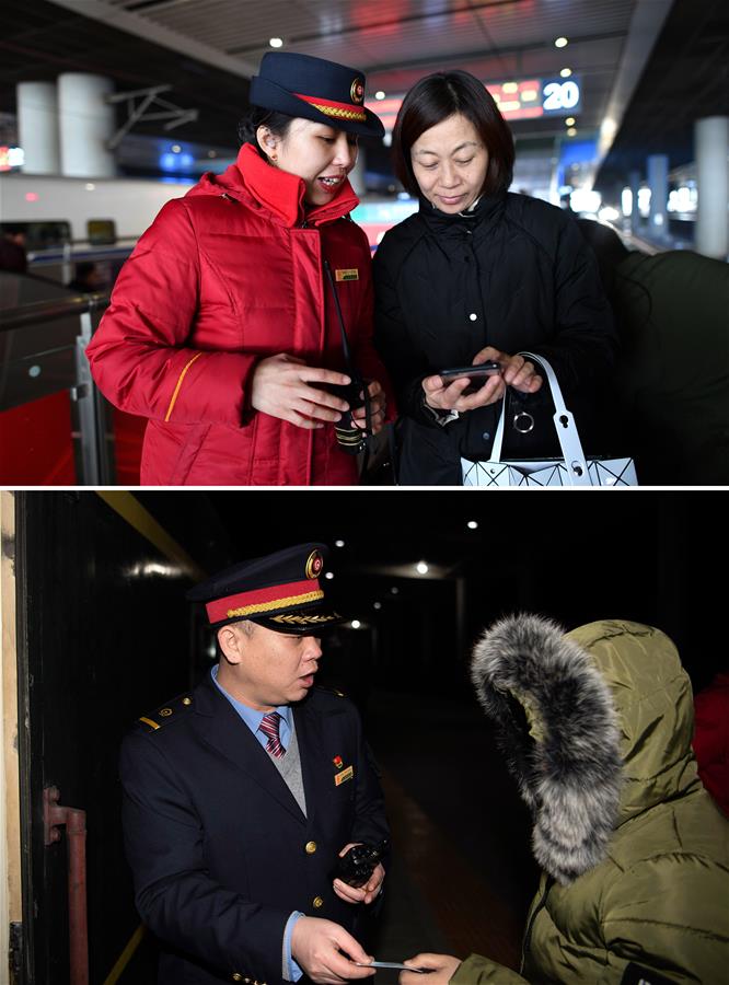 CHINA-SHANXI-RAILWAY-"DIFFICULT-TO-MEET" COUPLE-SPRING FESTIVAL AWAY FROM HOME (CN)