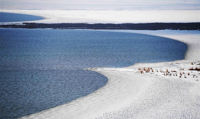 Scenery of Ulunggur Lake in NW China's Xinjiang