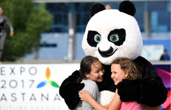 Sam Ruk dance group performs in Astana, Kazakhstan