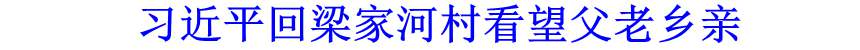 習(xí)近平回梁家河村看望父老鄉(xiāng)親