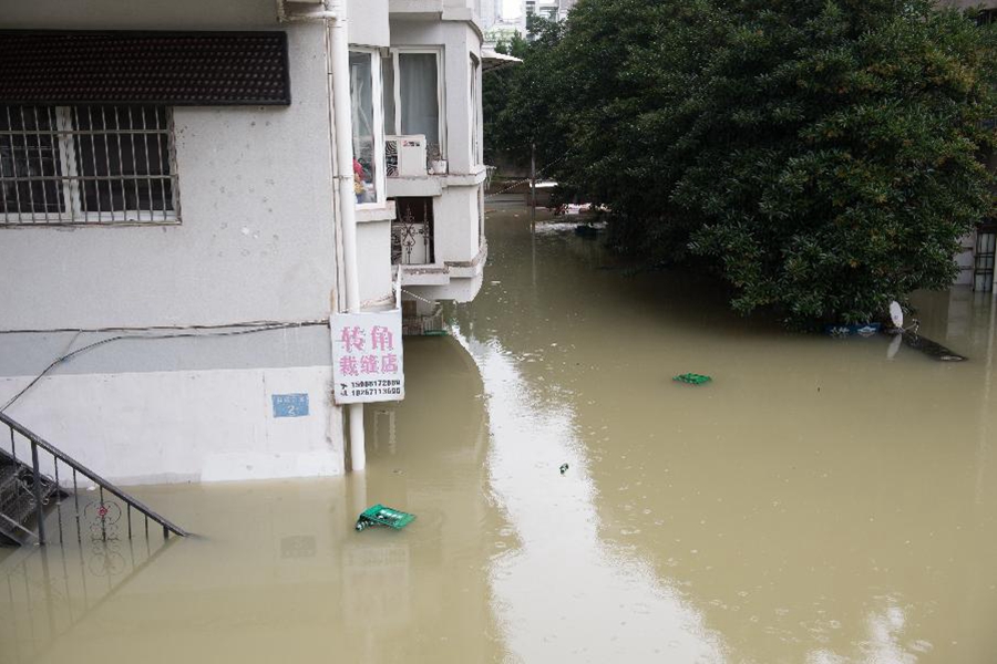 新安江水庫泄洪 建德部分城區(qū)出現(xiàn)積水