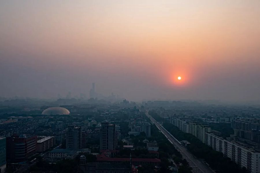 這就是今天早上的北京！